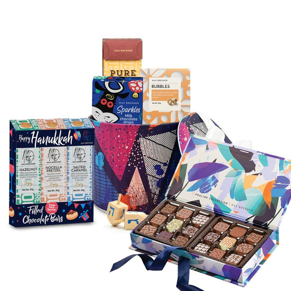 HANUKKAH ART SMALL & Dream 18 Pralines - Shop Max Brenner | USA