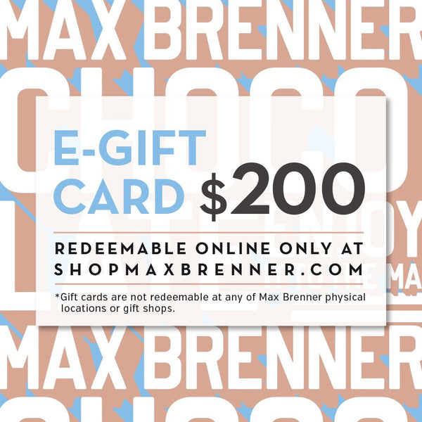 MAX BRENNER GIFT CARD - Shop Max Brenner | USA