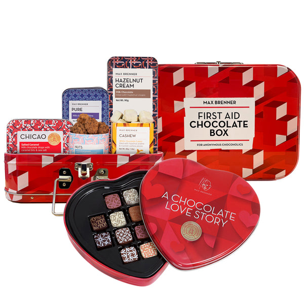 First Aid Chocolate Box & Love Story 12pc Pralins