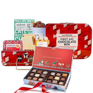 First Aid Chocoalte Box & Holiday 18pc pralines - Shop Max Brenner | USA