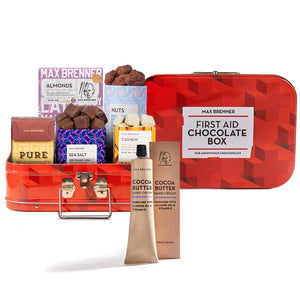 First Aid Chocolate Box & Cocoa Butter Hand Cream - Shop Max Brenner | USA