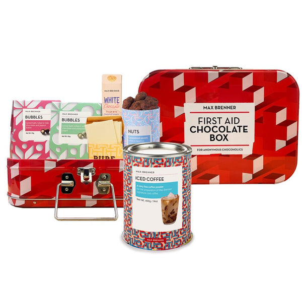 First Aid Chocolate Box & Iced Coffee - Shop Max Brenner | USA