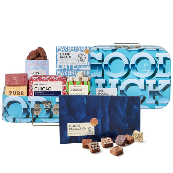 Good Luck Chocolate Box & 18 Piece Luxury Praline - Shop Max Brenner | USA