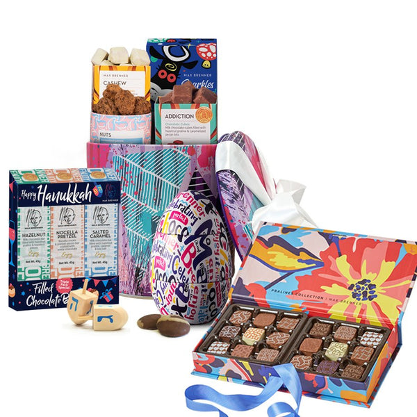 HANUKKAH ART MEDIUM & BLOSSOM 18 PRALINES - Shop Max Brenner | USA