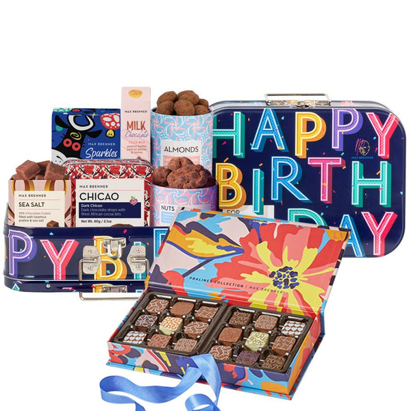 Happy Birthday & BLOSSOM 18 PRALINES - Shop Max Brenner | USA