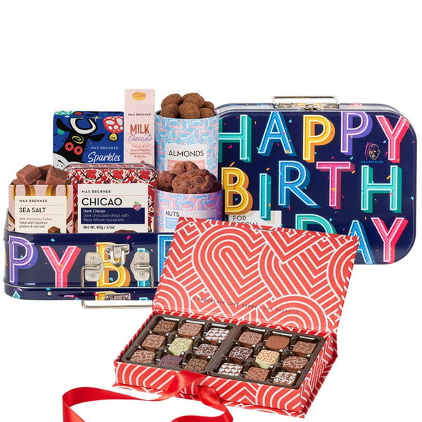 Happy Birthday & Love Story 18 PRALINES - Shop Max Brenner | USA