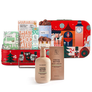 Happy Holiday Suitcase & Cocoa Butter Body Cream - Shop Max Brenner | USA