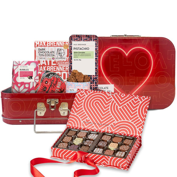 Love Story Box & 18pc Pralines Love Collection - Shop Max Brenner | USA