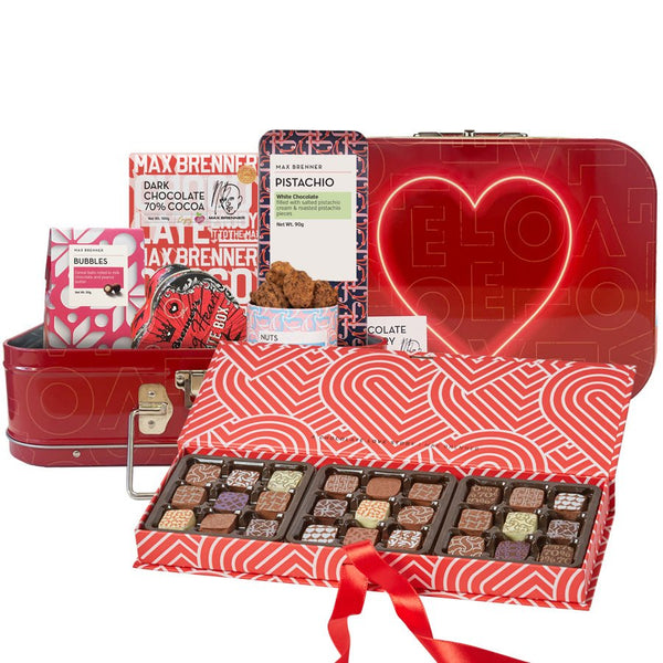 Love Story Box & 27pc Pralines Love Collection - Shop Max Brenner | USA