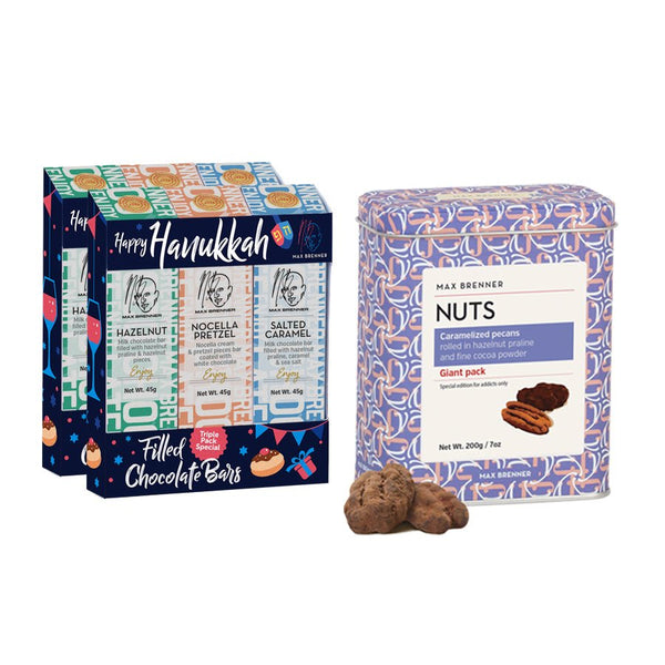 NUTS Giant Pack & SPECIAL HANUKKAH BARS - Shop Max Brenner | USA