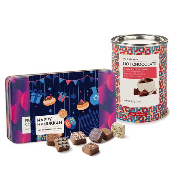 18pc Pralines Hanukkah Collection & Hot Chocolat - Shop Max Brenner | USA