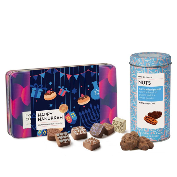 18pc Pralines Hanukkah Collection & Nuts - Shop Max Brenner | USA