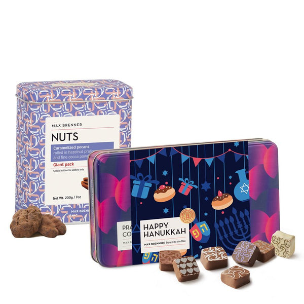 18pc Pralines Hanukkah Collection & Nuts -Giant Pack - Shop Max Brenner | USA
