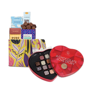 Chocolate Bloom Small & Chocolate Love Story 12pc Pralines - Shop Max Brenner | USA