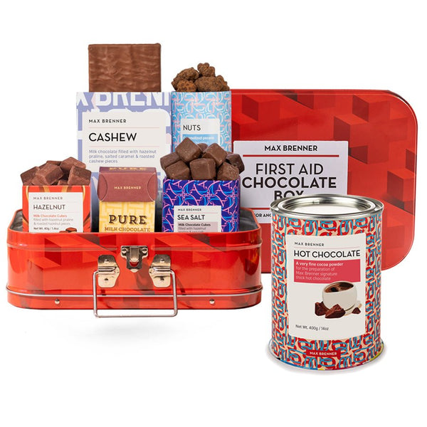First Aid Chocolate Box & & Hot Chocolate Powder - Shop Max Brenner | USA