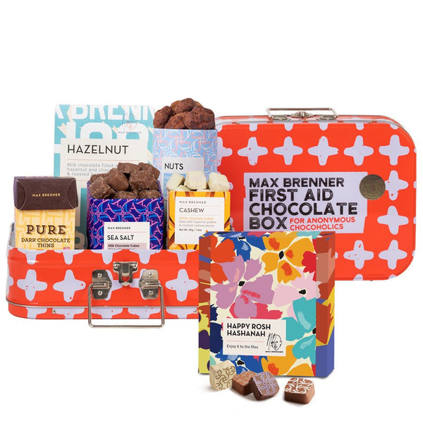 First Aid Chocolate Box & Rosh Hashanah 9 Pralines - Shop Max Brenner | USA