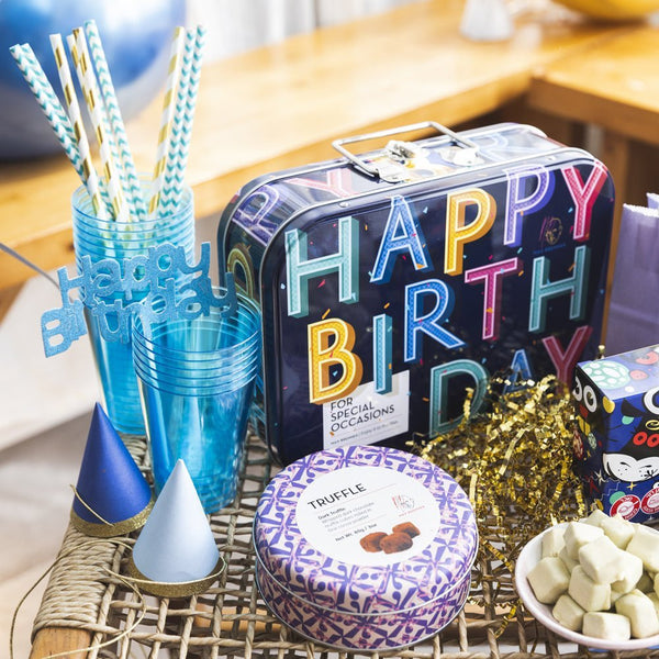 Happy Birthday Box & Blossom 9pc Pralines - Shop Max Brenner | USA