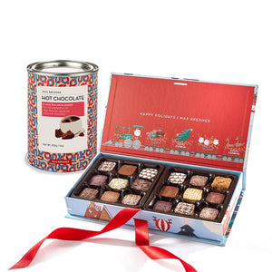 Holiday 18pc Pralines & Hot Chocolate Powder - Shop Max Brenner | USA