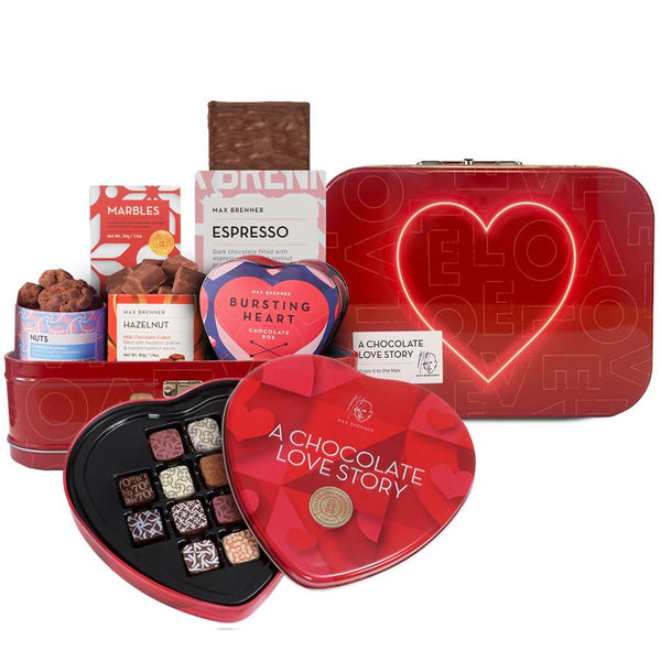 Love Story Kit & 12pc Heart Pralines - Shop Max Brenner | USA