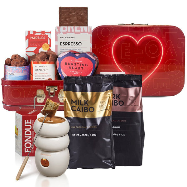 Love Story Kit & Milk and Dark Chocolate Fondue Set - Shop Max Brenner | USA