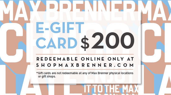 MAX BRENNER GIFT CARD - Shop Max Brenner | USA