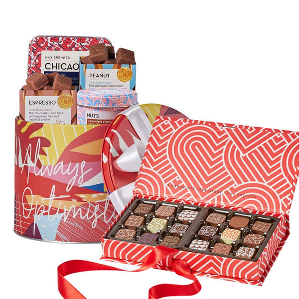 Optimistic Small & Love 18 Pralines - Shop Max Brenner | USA