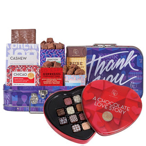 Thank You Chocolate Appreciation Gift & Love Story 12pc Pralins - Shop Max Brenner | USA